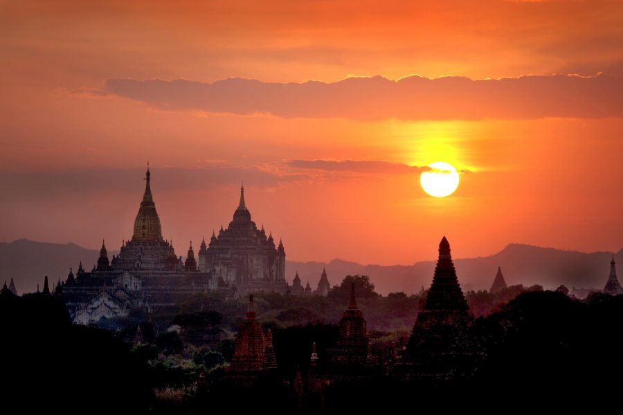 Ko Wai Kyi Moe Bagan sunset view in Myanmar